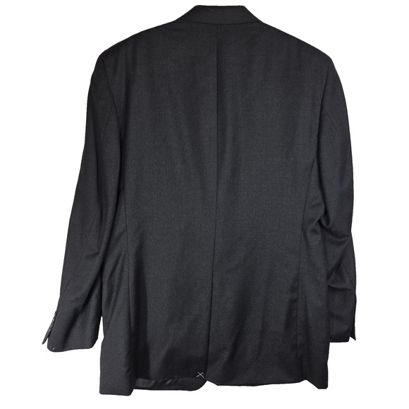 Jos A Bank Blazer Mens Sz 44L Black2 Button Jacket Sport Coat Oxford Wool NWT - Picture 2 of 16